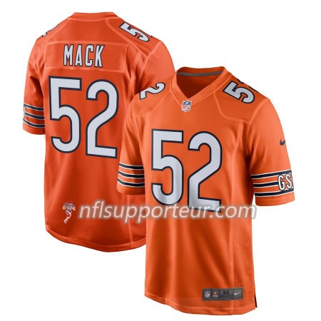 Maillot Homme Chicago Bears Khalil Mack 52 Nike Orange